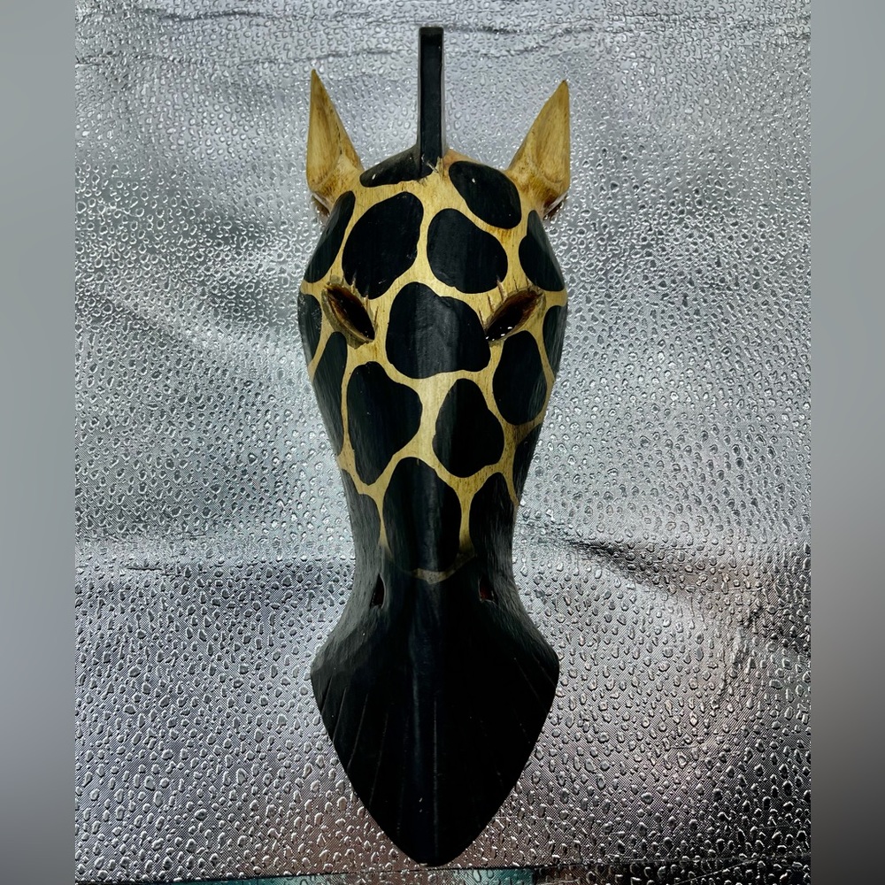 Wooden carved Giraffe Mask
